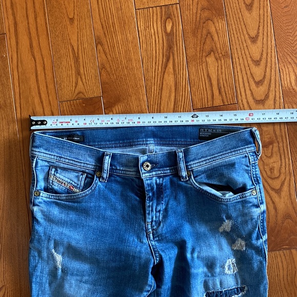 👖Diesel distressed/ patched jeans. Relaxed skinny low waist size 29 - Picture 13 of 16